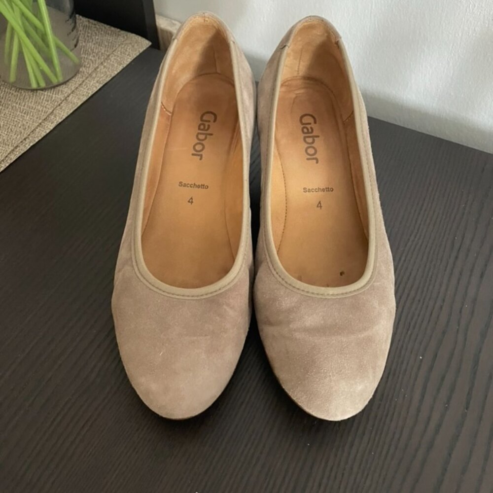 Gabor Suede Wedge Heel Slip On Sz 6.5-7 - Picture 2 of 7